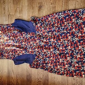 (8) Kachel Anthropologie Silk Floral Sleeveless Dress Occassion Vacation Luxury